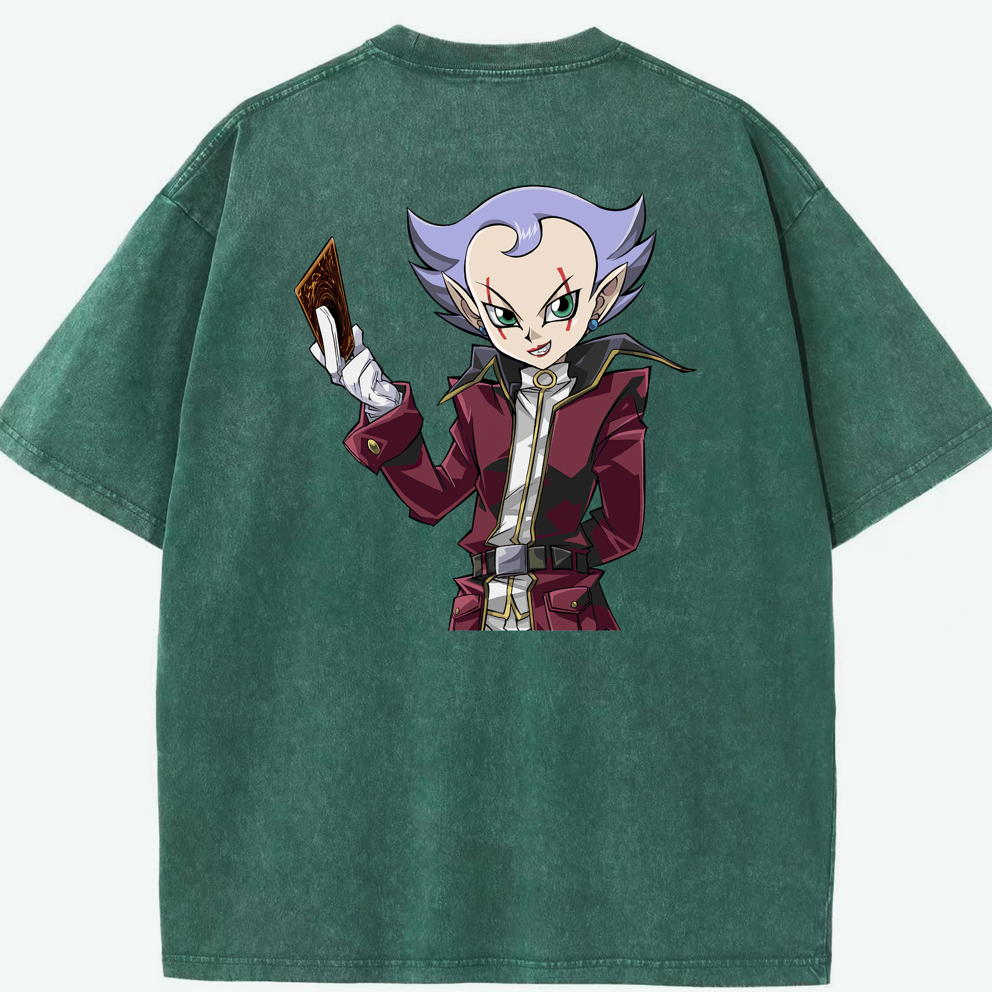 （画像用） 遊☆戯☆王 Yu-Gi-Oh! 綿100% ヴィンテージ風 半袖Tシャツ（背面プリント）